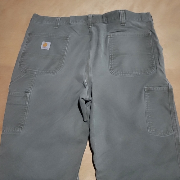 Carhartt Carpenter Pants Men's 40x30 Green Distressed - Picture 3 of 9
